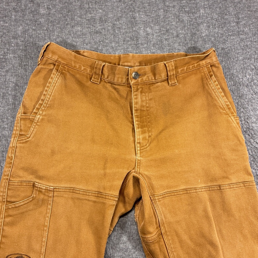 Arborwear Cedar Flex Work Pants Mens 34x32 Brown Canvas Double Knee Heavy Duty